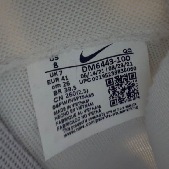 Nike Blazer x Sacai Low White Patent Leather Retro Sneakers Mens 8 DM6443-100 main image 10